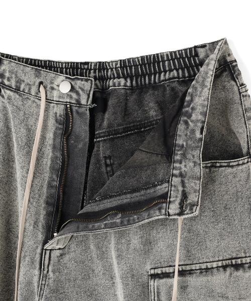 DANKE SCHON(ダンケシェーン)の「【WEB&DEPOT限定】DankeSchon/ダンケシェーン/MULTI POCKET DENIM CARGO PANTS(デニムパンツ・メンズ・ホワイト/グレー/ブラック・L/M/S)」の12枚目の写真