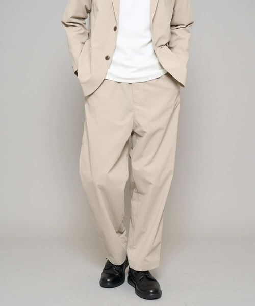 a.v.v（アーヴェヴェ）の「【イージーケア/洗濯機で洗える/毛玉になりにくい/ストレッチ】春リライト ワイドシルエットイージーパンツ（その他パンツ・メンズ・ネイビー/チャコールグレー/ベージュ・46/48）」の9枚目の写真