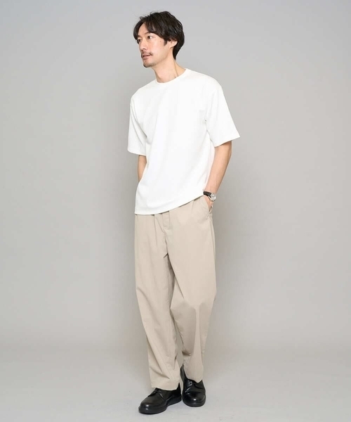 a.v.v（アーヴェヴェ）の「【イージーケア/洗濯機で洗える/毛玉になりにくい/ストレッチ】春リライト ワイドシルエットイージーパンツ（その他パンツ・メンズ・ネイビー/チャコールグレー/ベージュ・46/48）」の10枚目の写真