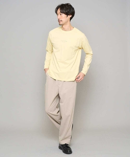 a.v.v（アーヴェヴェ）の「【イージーケア/洗濯機で洗える/毛玉になりにくい/ストレッチ】春リライト ワイドシルエットイージーパンツ（その他パンツ・メンズ・ネイビー/チャコールグレー/ベージュ・46/48）」の12枚目の写真