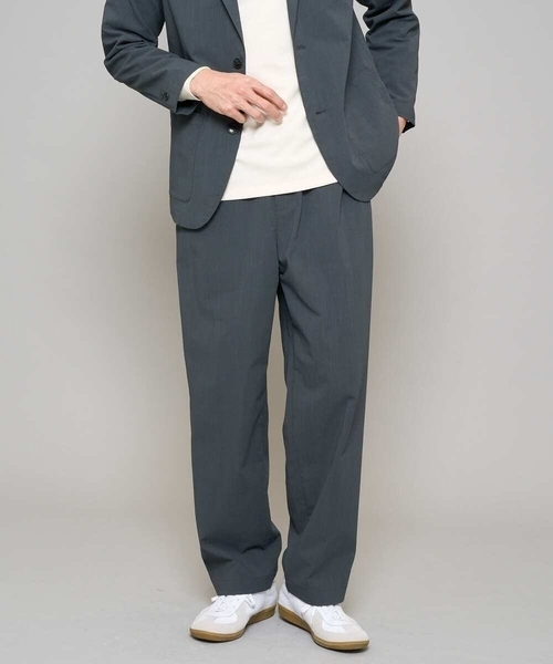 a.v.v（アーヴェヴェ）の「【イージーケア/洗濯機で洗える/毛玉になりにくい/ストレッチ】春リライト ワイドシルエットイージーパンツ（その他パンツ・メンズ・ネイビー/チャコールグレー/ベージュ・46/48）」の16枚目の写真