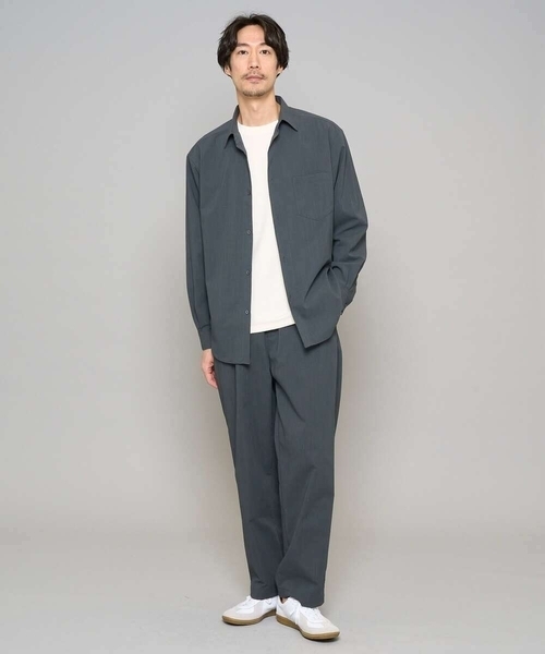 a.v.v（アーヴェヴェ）の「【イージーケア/洗濯機で洗える/毛玉になりにくい/ストレッチ】春リライト ワイドシルエットイージーパンツ（その他パンツ・メンズ・ネイビー/チャコールグレー/ベージュ・46/48）」の18枚目の写真