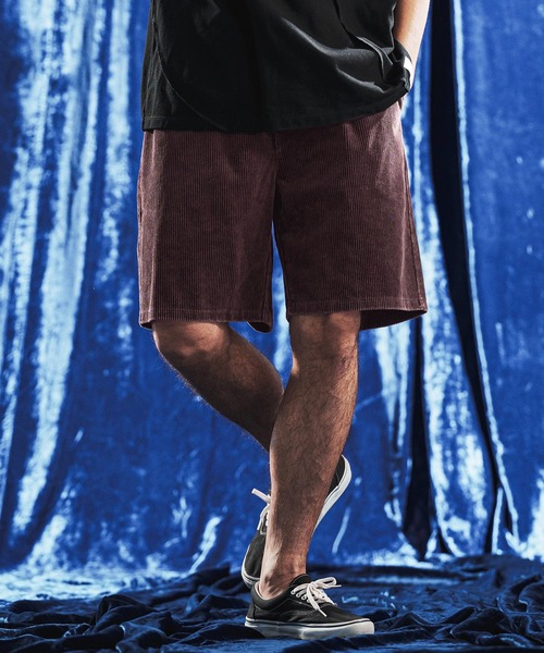 ANGENEHM(アンゲネーム)の「mp14894- Vintage Wash Corduroy Relax Shorts ショートパンツ(AG06-013scg)(その他パンツ・メンズ・ブラック/ワイン/オリーブ/ネイビー/ベージュ・M/S/L)」の5枚目の写真