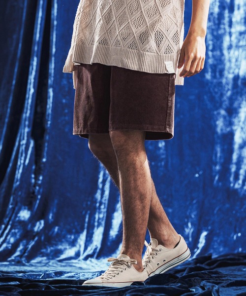 ANGENEHM(アンゲネーム)の「mp14894- Vintage Wash Corduroy Relax Shorts ショートパンツ(AG06-013scg)(その他パンツ・メンズ・ブラック/ワイン/オリーブ/ネイビー/ベージュ・M/S/L)」の6枚目の写真