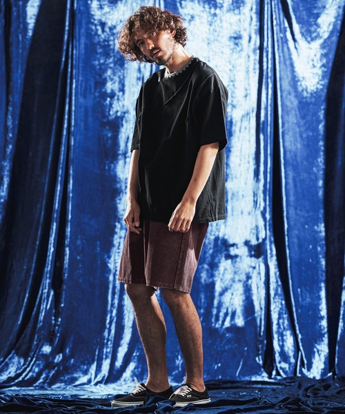 ANGENEHM(アンゲネーム)の「mp14894- Vintage Wash Corduroy Relax Shorts ショートパンツ(AG06-013scg)(その他パンツ・メンズ・ブラック/ワイン/オリーブ/ネイビー/ベージュ・M/S/L)」の7枚目の写真