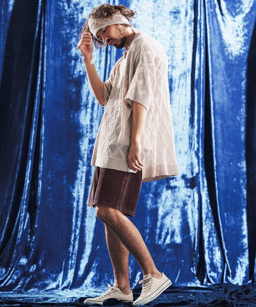 ANGENEHM(アンゲネーム)の「mp14894- Vintage Wash Corduroy Relax Shorts ショートパンツ(AG06-013scg)(その他パンツ・メンズ・ブラック/ワイン/オリーブ/ネイビー/ベージュ・M/S/L)」の8枚目の写真