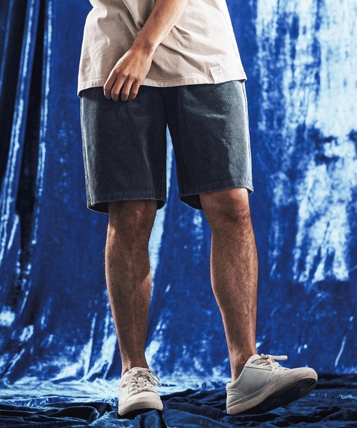 ANGENEHM(アンゲネーム)の「mp14894- Vintage Wash Corduroy Relax Shorts ショートパンツ(AG06-013scg)(その他パンツ・メンズ・ブラック/ワイン/オリーブ/ネイビー/ベージュ・M/S/L)」の9枚目の写真