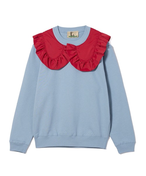 NON TOKYO(ノントーキョー)の「FRILL COLLAR PO SWEAT(スウェット・レディース・ブルー/ブラック/カーキ・FREE)」の9枚目の写真