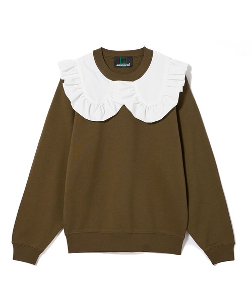 NON TOKYO(ノントーキョー)の「FRILL COLLAR PO SWEAT(スウェット・レディース・ブルー/ブラック/カーキ・FREE)」の11枚目の写真