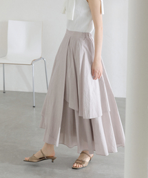 La TOTALITE | 【洗える】シアーランダムフレアスカート(スカート)