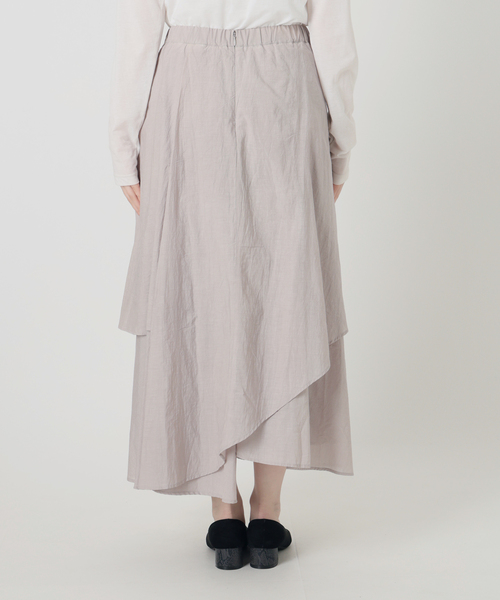 La TOTALITE(ラトータリテ)の「【洗える】シアーランダムフレアスカート(スカート・レディース・ホワイト/ライトグレー・38/36)」の17枚目の写真