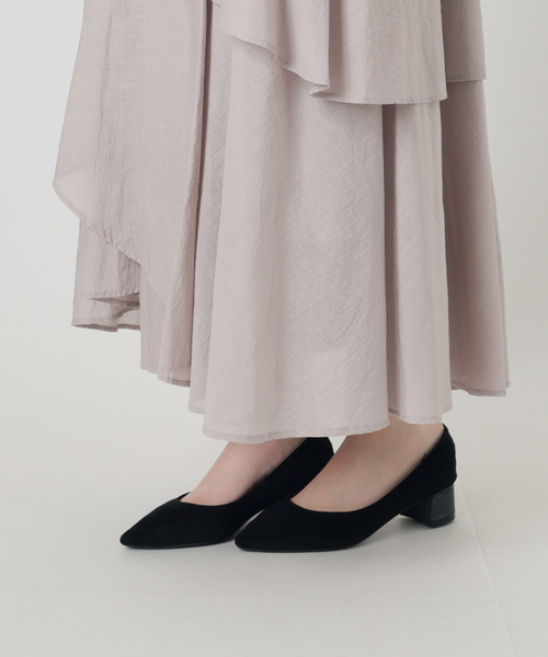 La TOTALITE(ラトータリテ)の「【洗える】シアーランダムフレアスカート(スカート・レディース・ホワイト/ライトグレー・38/36)」の21枚目の写真