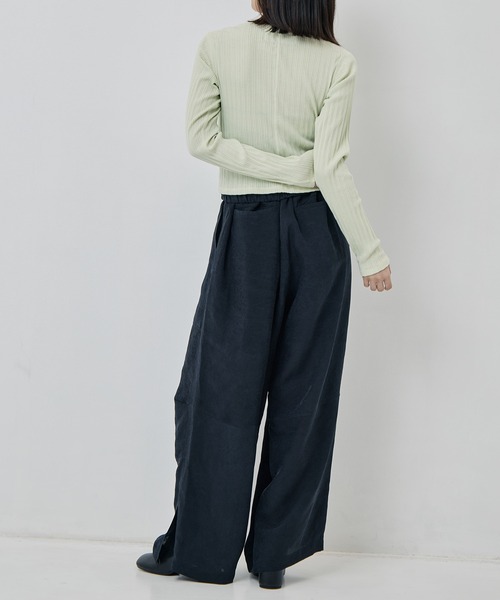 JANE SMITH / JOHN SMITH（ジェーンスミスジョンスミス）の「[JANE SMITH/ジェーン・スミス]COTTON EYELET RIB CARDIGAN（カーディガン/ボレロ・レディース・ミント/ブラウン・38）」の9枚目の写真