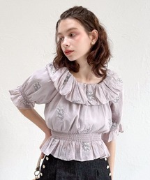an another angelus | アリッサム刺繍オフショルブラウス(シャツ/ブラウス)