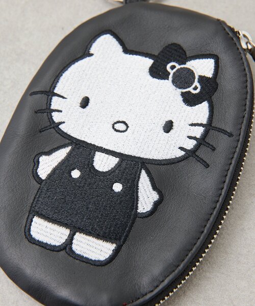 ear PAPILLONNER（イアパピヨネ）の「【HELLO KITTY（ハローキティ）×ear】コラボレザーケース《本革》（ポーチ・レディース・レッド/ブラック・FREE）」の20枚目の写真