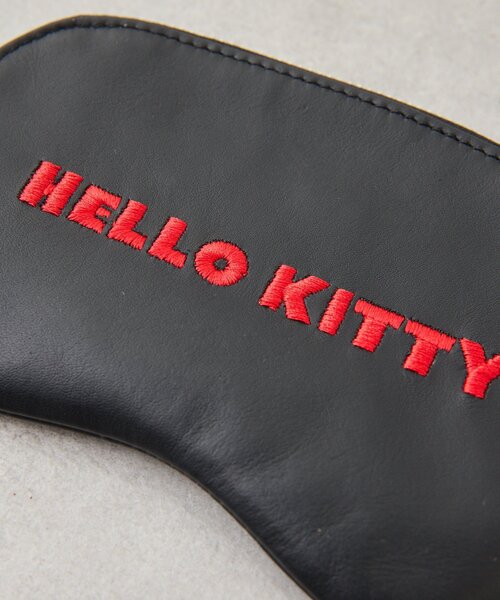 ear PAPILLONNER（イアパピヨネ）の「【HELLO KITTY（ハローキティ）×ear】コラボレザーケース《本革》（ポーチ・レディース・レッド/ブラック・FREE）」の5枚目の写真