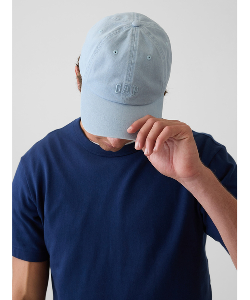 GAP（ギャップ）の「GAPロゴ ウォッシュ ベースボールキャップ（キャップ・メンズ・カーキ/ブルー/ピンク/グリーン・ONE SIZE）」の9枚目の写真