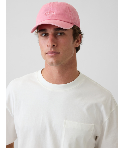 GAP（ギャップ）の「GAPロゴ ウォッシュ ベースボールキャップ（キャップ・メンズ・カーキ/ブルー/ピンク/グリーン・ONE SIZE）」の8枚目の写真