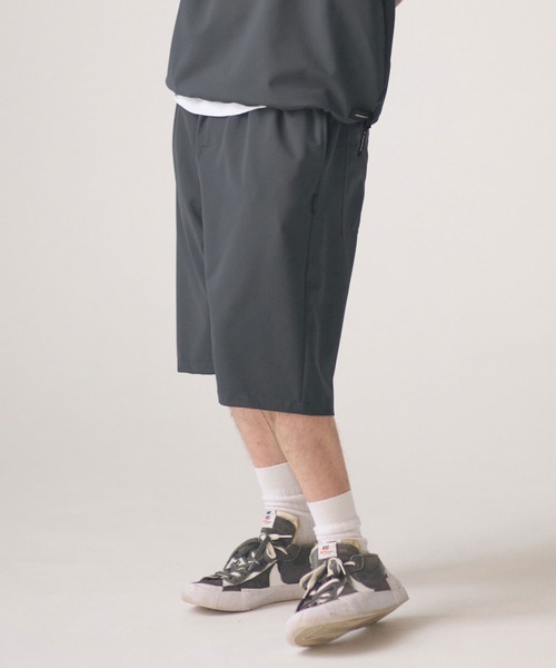 ADAM PATEK（アダムパテック）の「ADAMPATEK/ripple sarouel short pants/リップルサルエルショートパンツ（その他パンツ・メンズ・ブラック/グレー・1/2）」の14枚目の写真