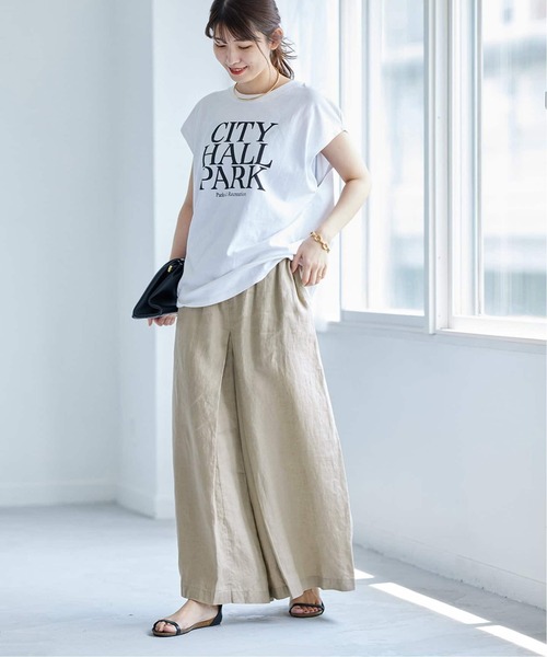 JOURNAL STANDARD（ジャーナルスタンダード）の「《WEB限定追加2》リネン タックキュロット（その他パンツ・レディース・ブラック/ベージュ・34/38/36）」の10枚目の写真