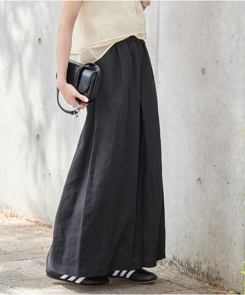 JOURNAL STANDARD（ジャーナルスタンダード）の「《WEB限定追加2》リネン タックキュロット（その他パンツ・レディース・ブラック/ベージュ・34/38/36）」の16枚目の写真