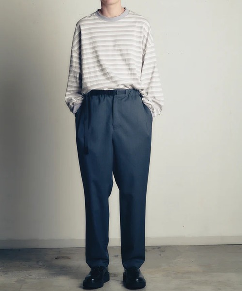 is-ness(イズネス)の「【is-ness/イズネス】WOOL-POLY EZ PANTS(その他パンツ・メンズ・ブラウン/ネイビー・L/M)」の3枚目の写真