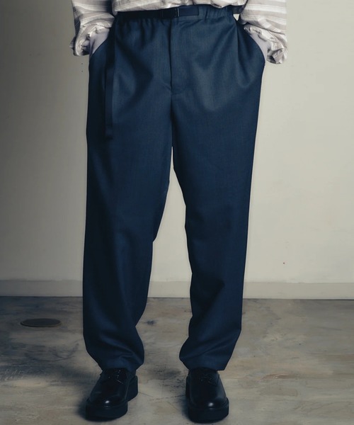 is-ness(イズネス)の「【is-ness/イズネス】WOOL-POLY EZ PANTS(その他パンツ・メンズ・ブラウン/ネイビー・L/M)」の4枚目の写真