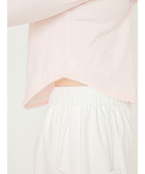 SORIN(ソリン )の「【MADE IN JAPAN 】Soft Cotton U Neck T-shirt/ソフトコットン UネックTシャツ(Tシャツ/カットソー・レディース・ピンク/ホワイト・38)」の9枚目の写真