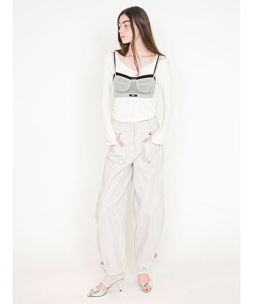 SORIN(ソリン )の「【MADE IN JAPAN 】Soft Cotton U Neck T-shirt/ソフトコットン UネックTシャツ(Tシャツ/カットソー・レディース・ピンク/ホワイト・38)」の13枚目の写真