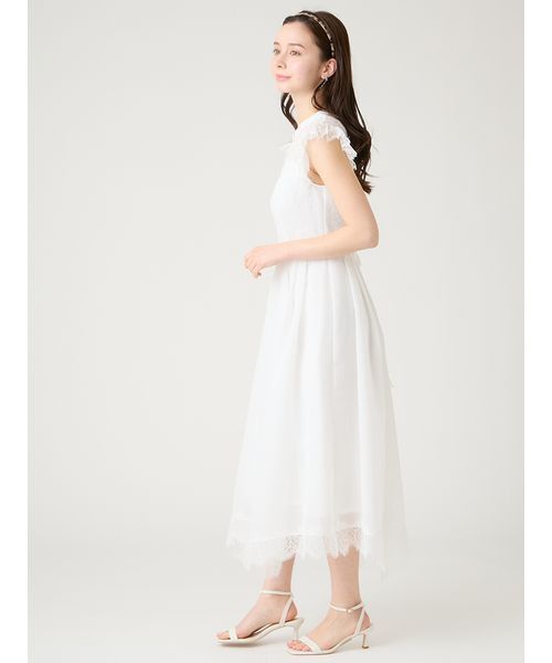 CELFORD(セルフォード)の「【洗える】ストライプレーストリムワンピース(ワンピース・レディース・ホワイト/ネイビー/サックスブルー・36/38)」の18枚目の写真