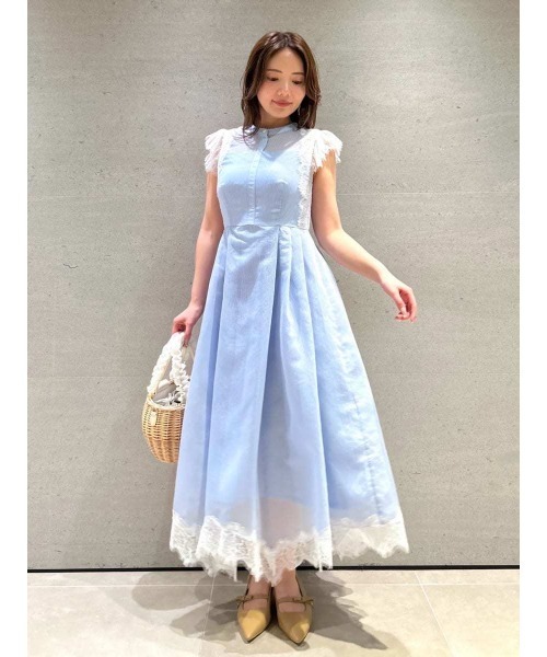 セルフォース　ケラフォース　キトフォース　3点セット【新品】 ストライプレーストリムワンピース（ワンピース）｜CELFORD（セル