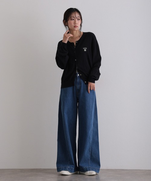 ElegChic(エレグシック)の「ルーズワイドパンツ(デニムパンツ・レディース・ネイビー/グレー/ライトブルー/ブルー/ブルー系その他・M/4L/XXL/XL/L)」の10枚目の写真