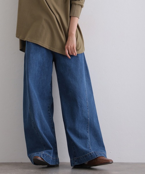 ElegChic(エレグシック)の「ルーズワイドパンツ(デニムパンツ・レディース・ネイビー/グレー/ライトブルー/ブルー/ブルー系その他・M/4L/XXL/XL/L)」の12枚目の写真