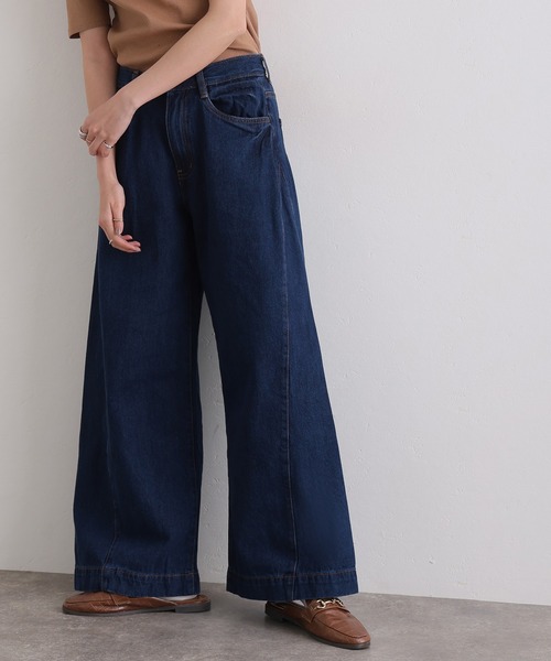 ElegChic(エレグシック)の「ルーズワイドパンツ(デニムパンツ・レディース・ネイビー/グレー/ライトブルー/ブルー/ブルー系その他・M/4L/XXL/XL/L)」の17枚目の写真