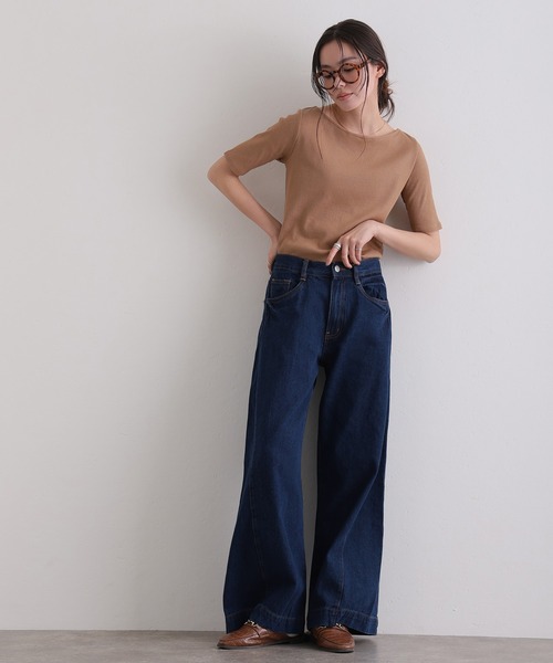 ElegChic(エレグシック)の「ルーズワイドパンツ(デニムパンツ・レディース・ネイビー/グレー/ライトブルー/ブルー/ブルー系その他・M/4L/XXL/XL/L)」の20枚目の写真
