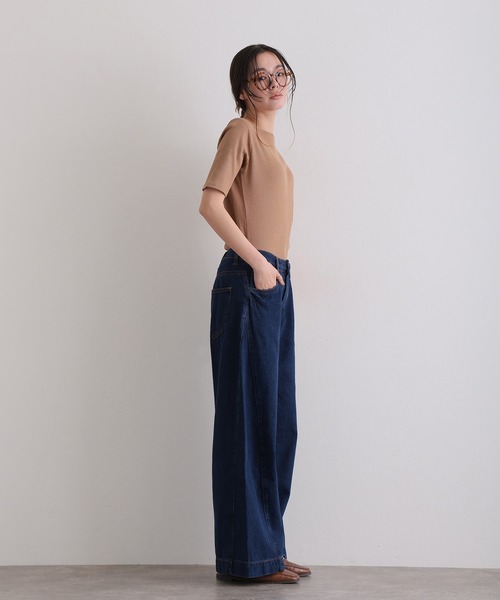 ElegChic(エレグシック)の「ルーズワイドパンツ(デニムパンツ・レディース・ネイビー/グレー/ライトブルー/ブルー/ブルー系その他・M/4L/XXL/XL/L)」の21枚目の写真