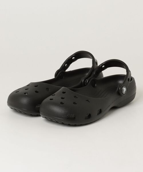 crocs(クロックス)の「crocs CLASSIC BALLET クロックス クラシックバレエ(サンダル・レディース・ブラック/ホワイト・22cm/23cm/24cm/25cm)」の2枚目の写真