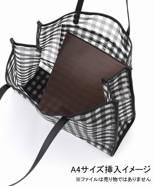 HELOYSE（エロイーズ）の「HELOYSE/エロイーズ ビーチスクエアトートバッグ H-331（トートバッグ・レディース・ブラック/ブラウン・FREE）」の8枚目の写真