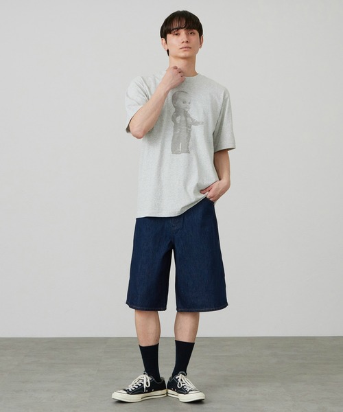 Lee(リー)の「Wranglerデニムショーツ ユニセックス/ショートパンツ(デニムパンツ・メンズ・インディゴブルー・SMALL/X-SMALL/X-LARGE/LARGE/MEDIUM)」の4枚目の写真