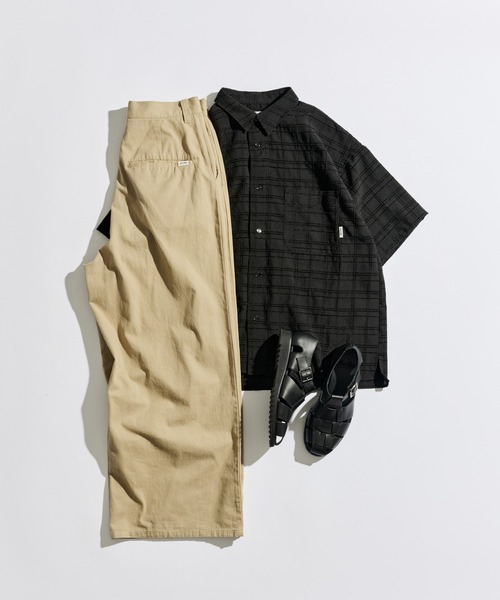 WETTEMPT(ウィテンプト)の「MATERIAL CHECK S/S SHIRT / マテリアルチェックS/Sシャツ(シャツ/ブラウス・メンズ・ブラック/ブラウン/グレー・LARGE/MEDIUM/SMALL)」の15枚目の写真