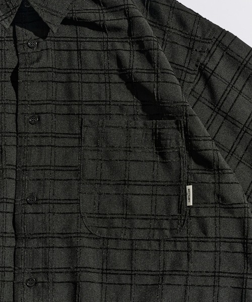 WETTEMPT(ウィテンプト)の「MATERIAL CHECK S/S SHIRT / マテリアルチェックS/Sシャツ(シャツ/ブラウス・メンズ・ブラック/ブラウン/グレー・LARGE/MEDIUM/SMALL)」の17枚目の写真
