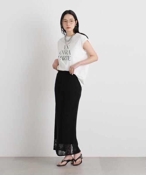 NANO universe(ナノユニバース)の「MINERALTEX(TM)ロゴプリントノースリーブTシャツ(Tシャツ/カットソー・レディース・グレー系その他4/チャコール/ホワイト・FREE)」の20枚目の写真