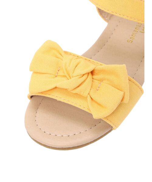 Samansa Mos2 Lagom(サマンサモスモスラーゴム)の「リボンサンダル(サンダル・キッズ・イエロー/ピンク・18cm/17cm/16cm/15cm)」の16枚目の写真