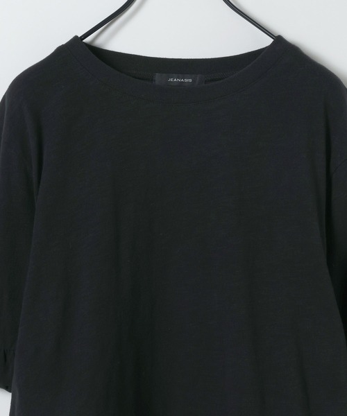 JEANASIS(ジーナシス)の「スラブフリルSS TEE/683779(Tシャツ/カットソー・レディース・グリーン系その他/ホワイト/ブラック・FREE)」の5枚目の写真