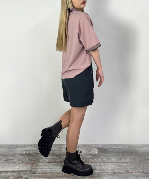 NICOLE CLUB(ニコル クラブ)の「センター切り替えショートパンツ(その他パンツ・レディース・ブラック/チャコールグレー・M)」の8枚目の写真