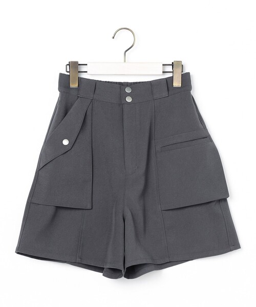 NICOLE CLUB(ニコル クラブ)の「センター切り替えショートパンツ(その他パンツ・レディース・ブラック/チャコールグレー・M)」の12枚目の写真