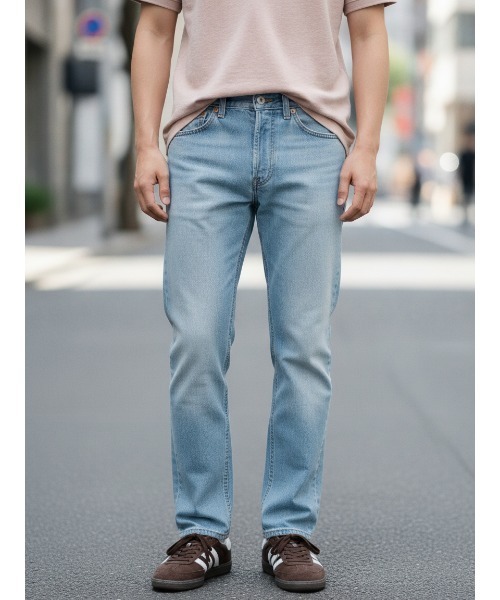 Levi's(リーバイス)の「【LEVI'S/リーバイス】【軽量・薄手 夏でも履けるデニム】505 ライトウェィトデニム レギュラーストレート 定番 王道 アメカジ(デニムパンツ・メンズ・サックスブルー/クリアブルー/ブルー・34inch/32inch/30inch/29inch/28inch/33inch/31inch)」の3枚目の写真