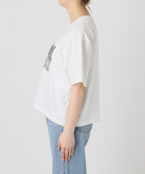 IENA（イエナ）の「コットンフォトプリント ロゴTシャツ（Tシャツ/カットソー・レディース・サックスブルー/グレー・FREE）」の17枚目の写真