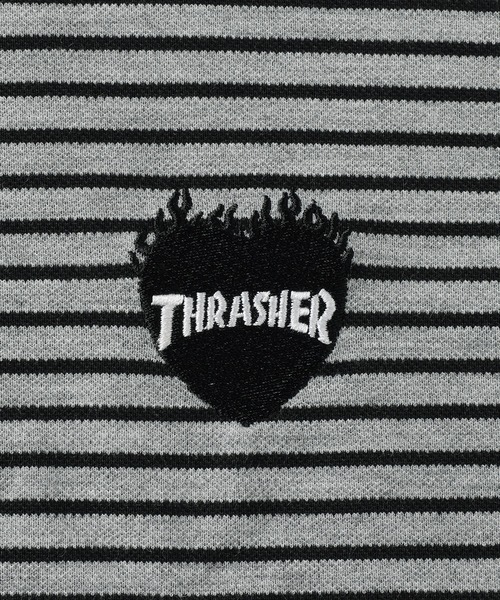 THRASHER(スラッシャー)の「THRASHER×MSG 別注 ワンポイントロゴポロシャツ(ポロシャツ・メンズ・ネイビー/ブラック系/ブラック/レッド/グレー系・M/S/XL/L)」の22枚目の写真