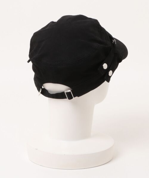Never mind the XU(ネバーマインドザエックスユー)の「【Never mind the XU】double belt strap cap / 【ネバーマインド ザ エックスユー】ダブルベルトストラップワークキャップ<着用動画あり>(キャップ・メンズ・チャコール/ブラック・ONE SIZE)」の22枚目の写真
